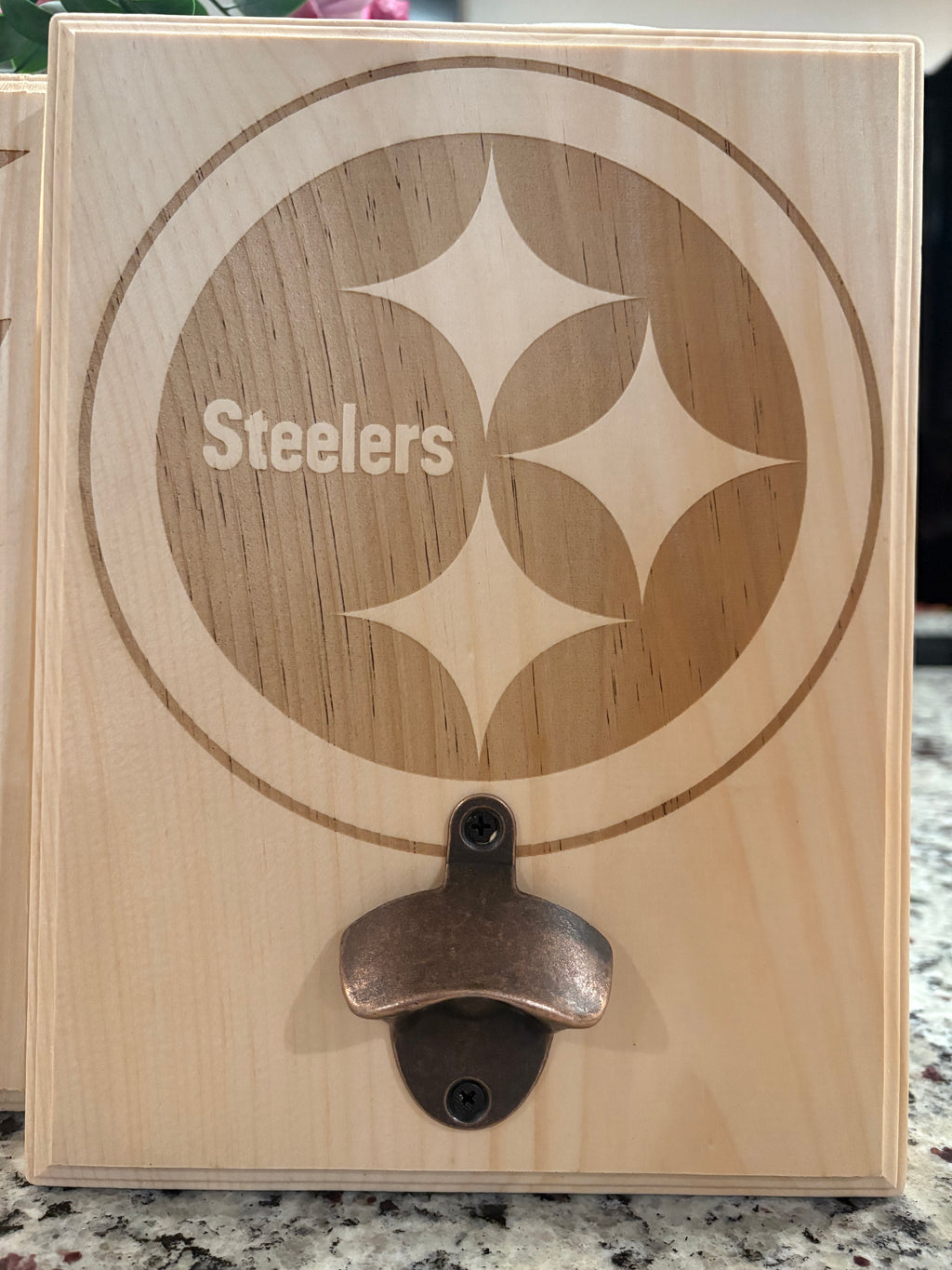 Personalized 9" × 12" Wall-Mounted Bottle Opener
