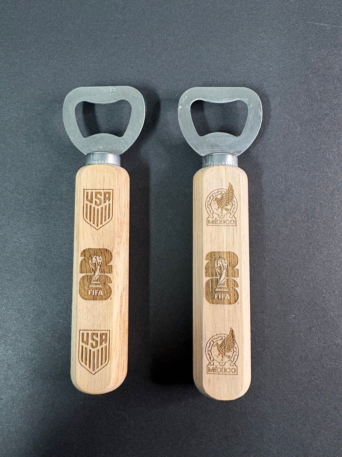 Custom Engraved Wooden Handle Bottle Opener