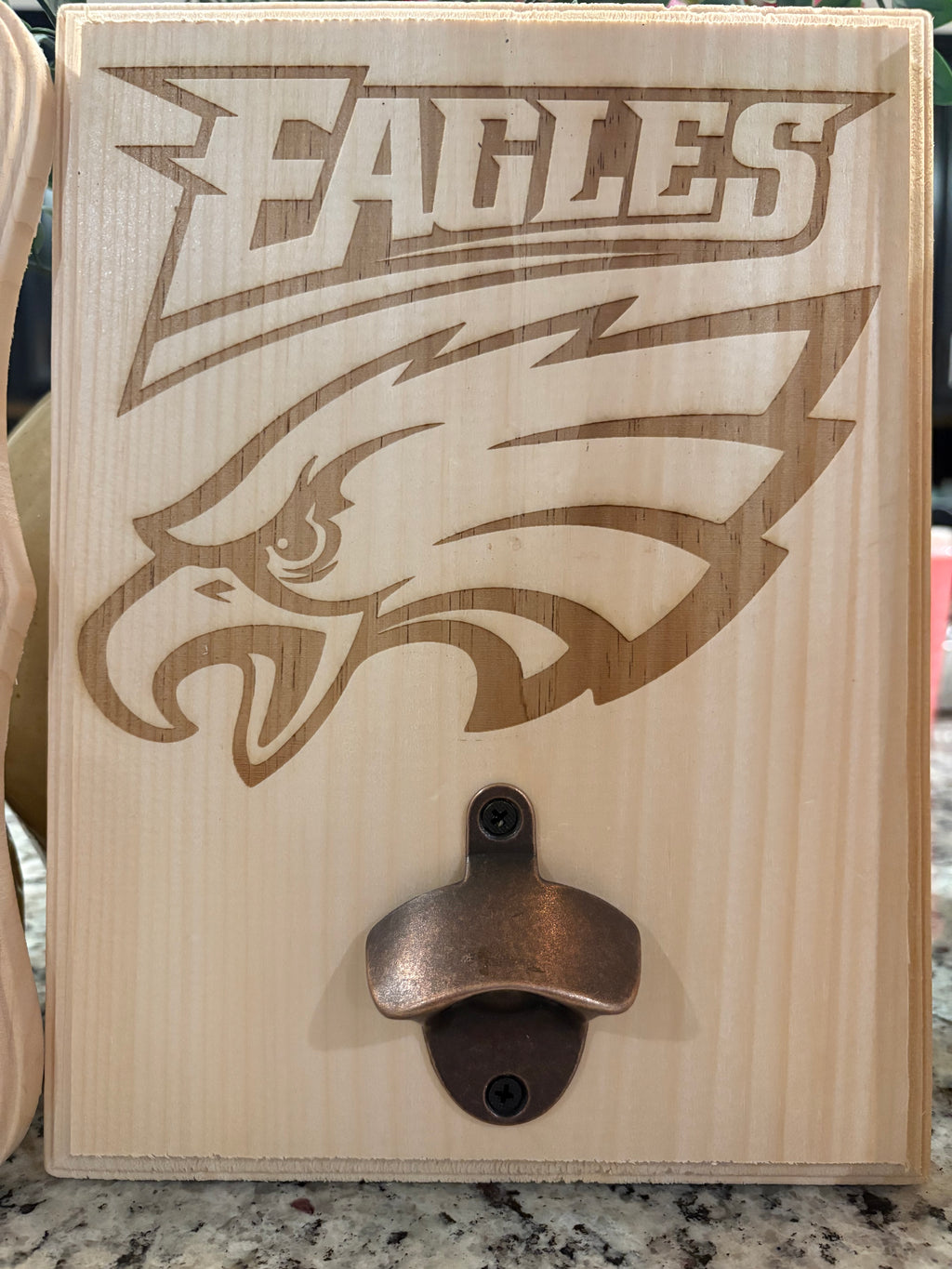 Personalized 9" × 12" Wall-Mounted Bottle Opener