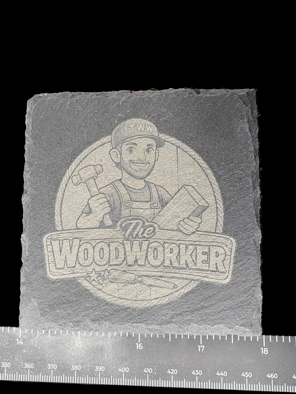 4" Personalized Slate Coaster