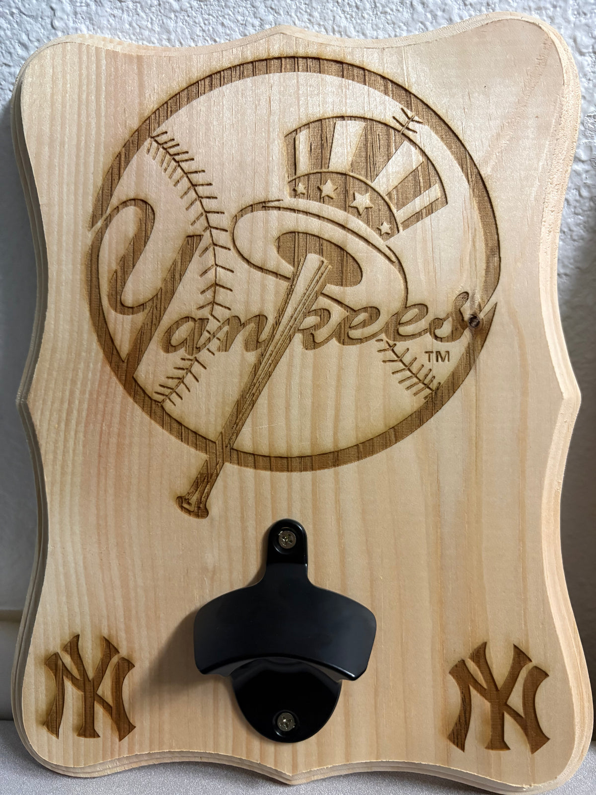 Personalized 9" × 12" Wall-Mounted Bottle Opener
