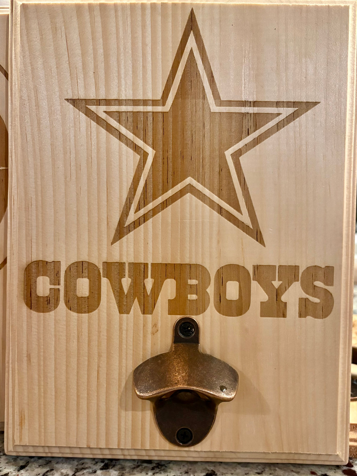 Personalized 9" × 12" Wall-Mounted Bottle Opener