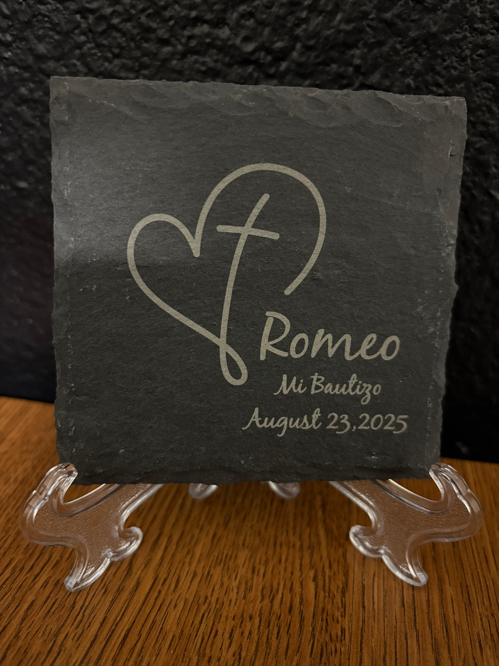 4" Personalized Slate Coaster