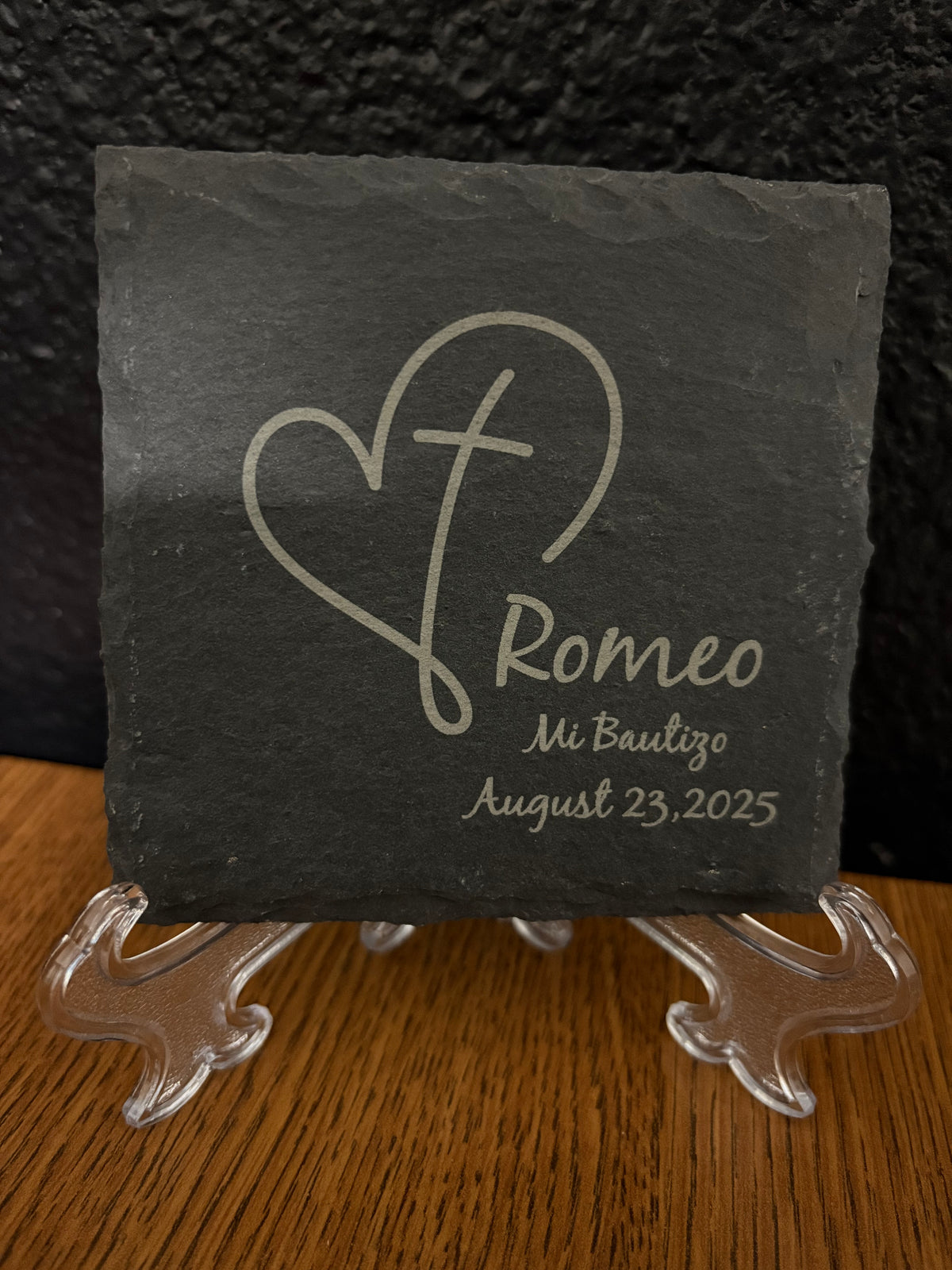4" Personalized Slate Coaster