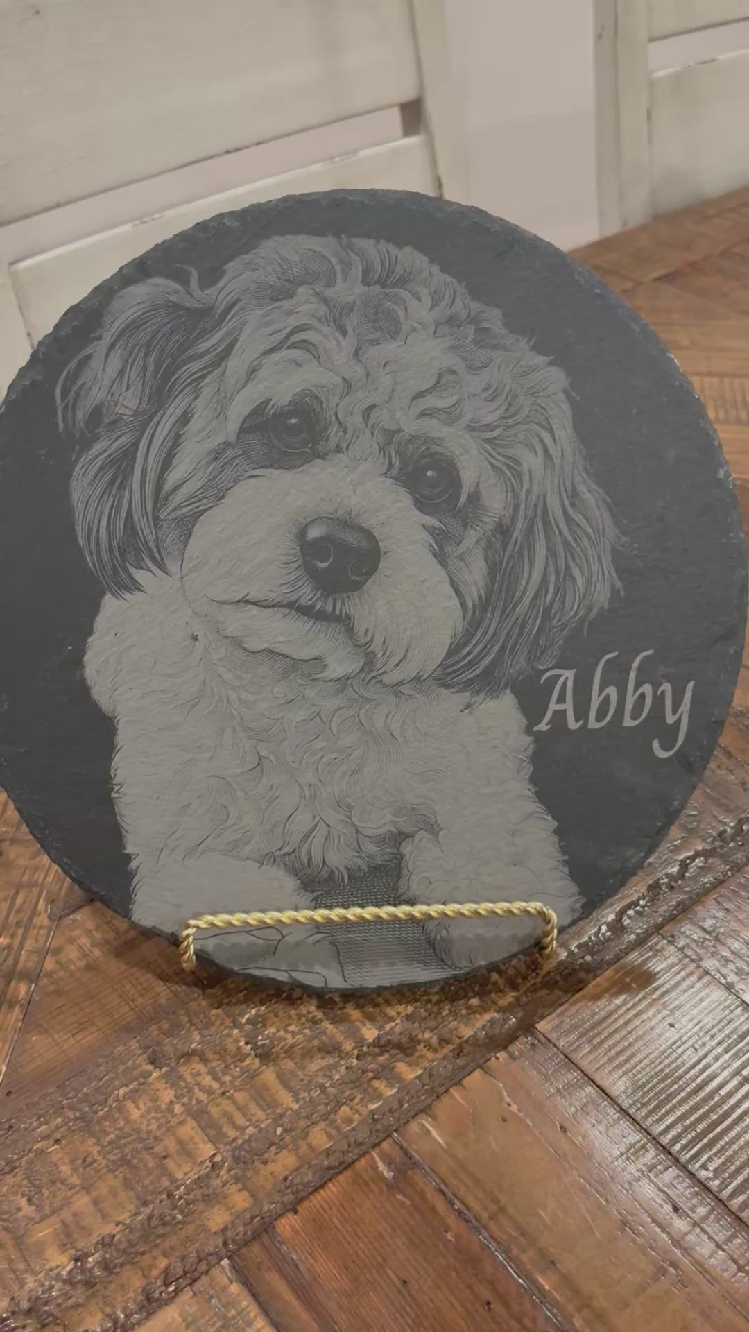 12" Personalized Round Slate